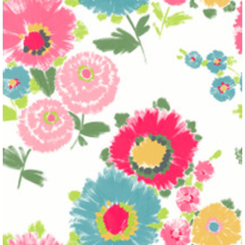 A-Street Prints Essie Pink Painterly Floral Wallpaper