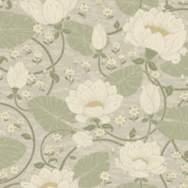 A-Street Prints Eva Light Grey Lotus Dreams Wallpaper