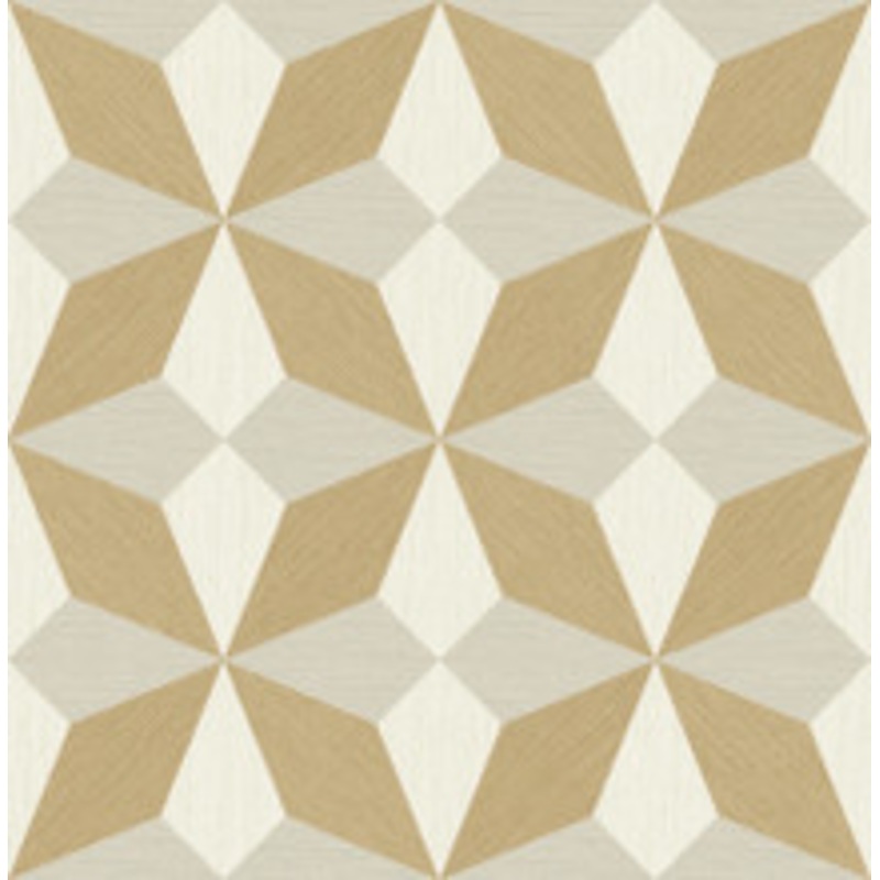 A-Street Prints Fabric Valiant Beige Faux Grasscloth Geometric Wallpaper