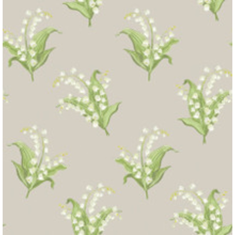 A-Street Prints Farmington Stone Lily of the Valley Wallpaper