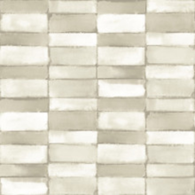 A-Street Prints Braden Taupe Tile Wallpaper