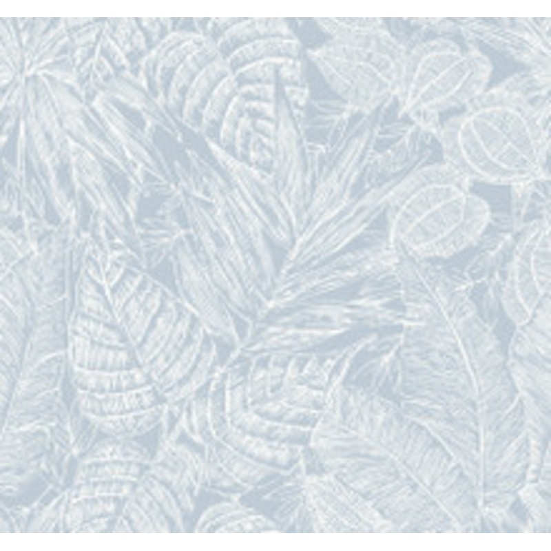 A-Street Prints Brentwood Sky Blue Palm Leaves Wallpaper