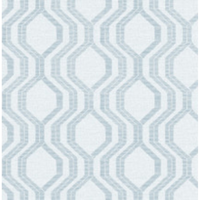 A-Street Prints Burton Light Blue Modern Ogee Wallpaper
