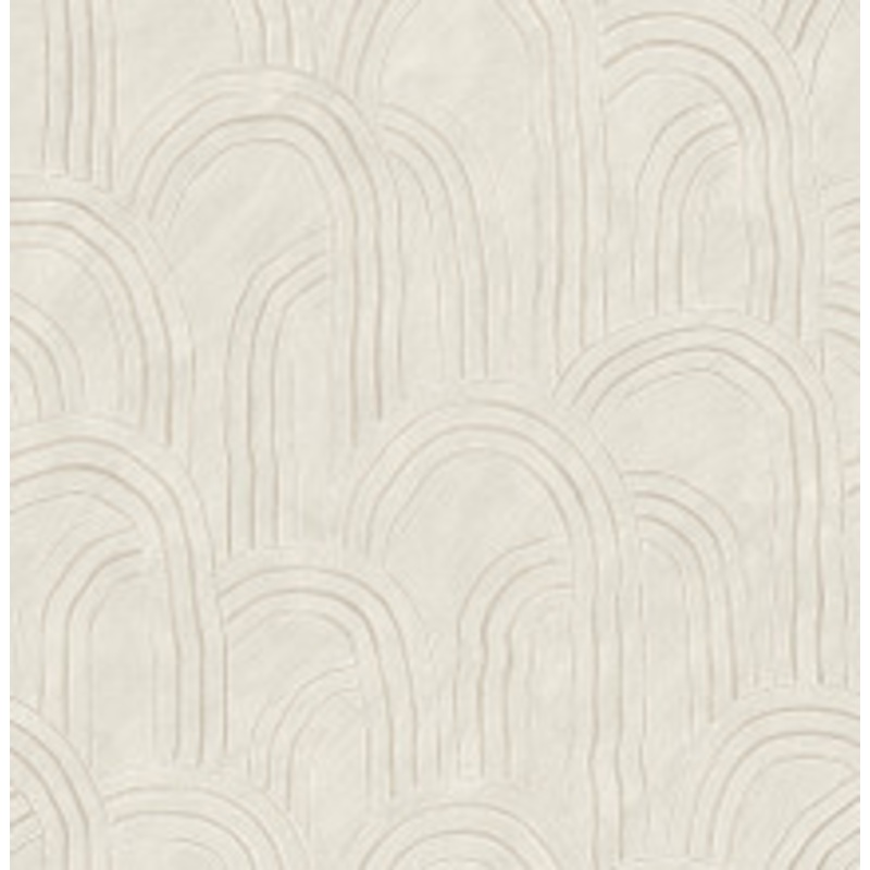 A-Street Prints Cabo Cream Rippled Arches Wallpaper