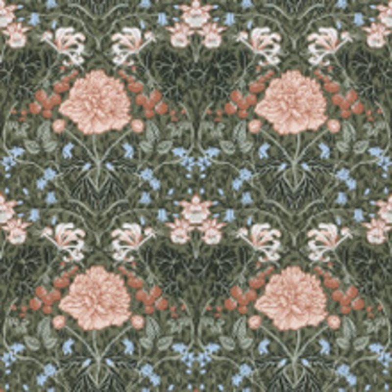 A-Street Prints Celestine Green Floral Wallpaper