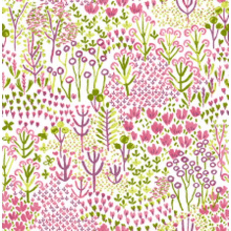 A-Street Prints Chilton Pink Wildflowers Wallpaper
