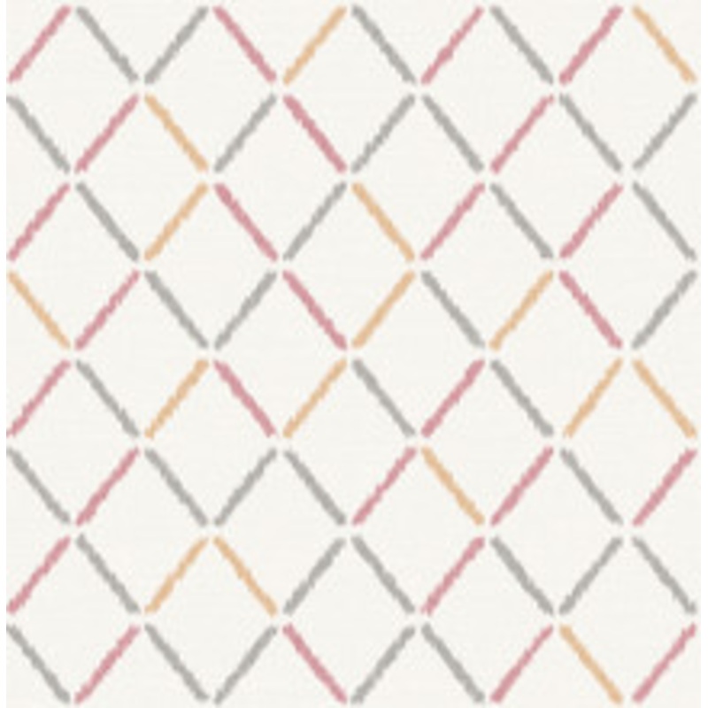 A-Street Prints Allotrope Rose Linen Geometric Wallpaper