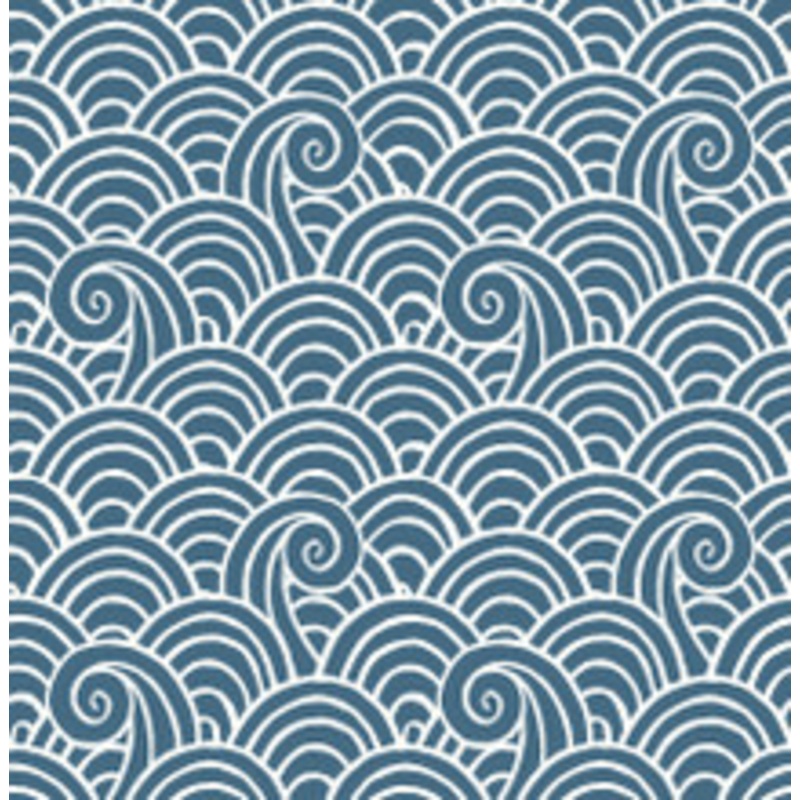 A-Street Prints Alorah Blue Wave Wallpaper