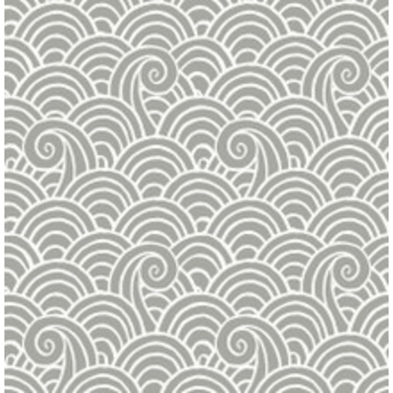 A-Street Prints Alorah Grey Wave Wallpaper