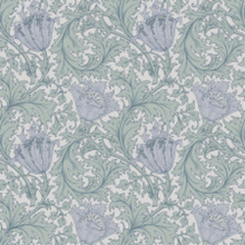 A-Street Prints Anemone Blue Floral Trail Wallpaper