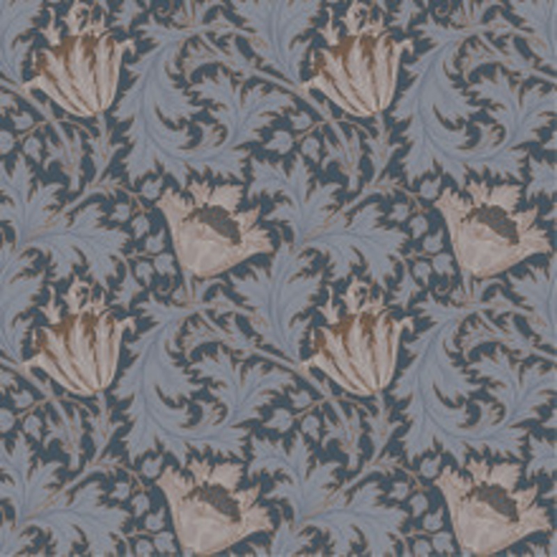 A-Street Prints Anemone Dark Blue Floral Trail Wallpaper