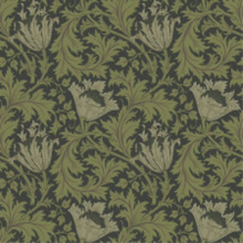 A-Street Prints Anemone Dark Green Floral Trail Wallpaper