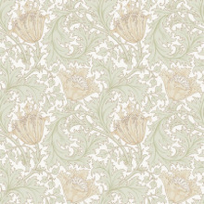 A-Street Prints Anemone Light Green Floral Trail Wallpaper