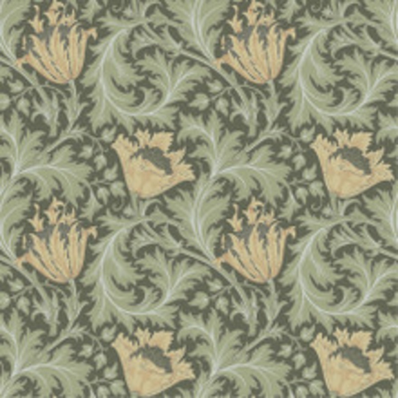 A-Street Prints Anemone Moss Floral Trail Wallpaper