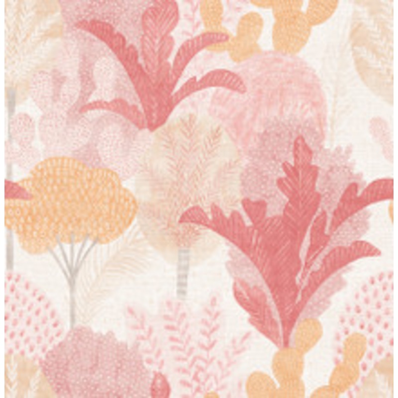A-Street Prints Ari Pink Desert Oasis Wallpaper
