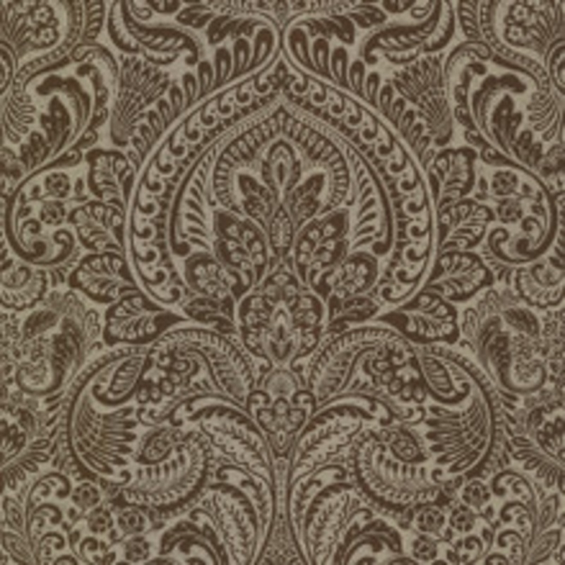 A-Street Prints Artemis Bronze Floral Damask Wallpaper