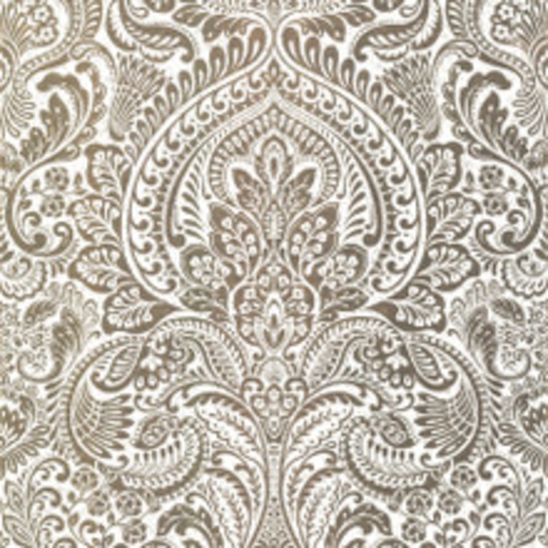 A-Street Prints Artemis Gold Floral Damask Wallpaper