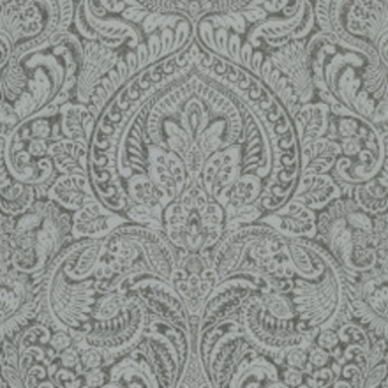 A-Street Prints Artemis Pewter Floral Damask Wallpaper