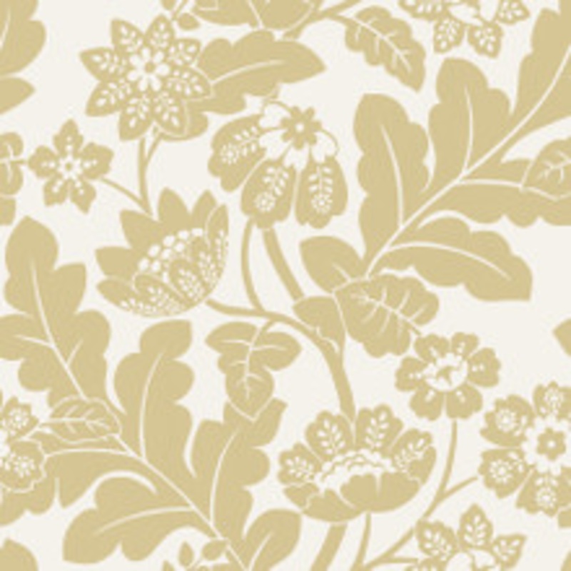 A-Street Prints Augusta Butter Flock Damask Wallpaper