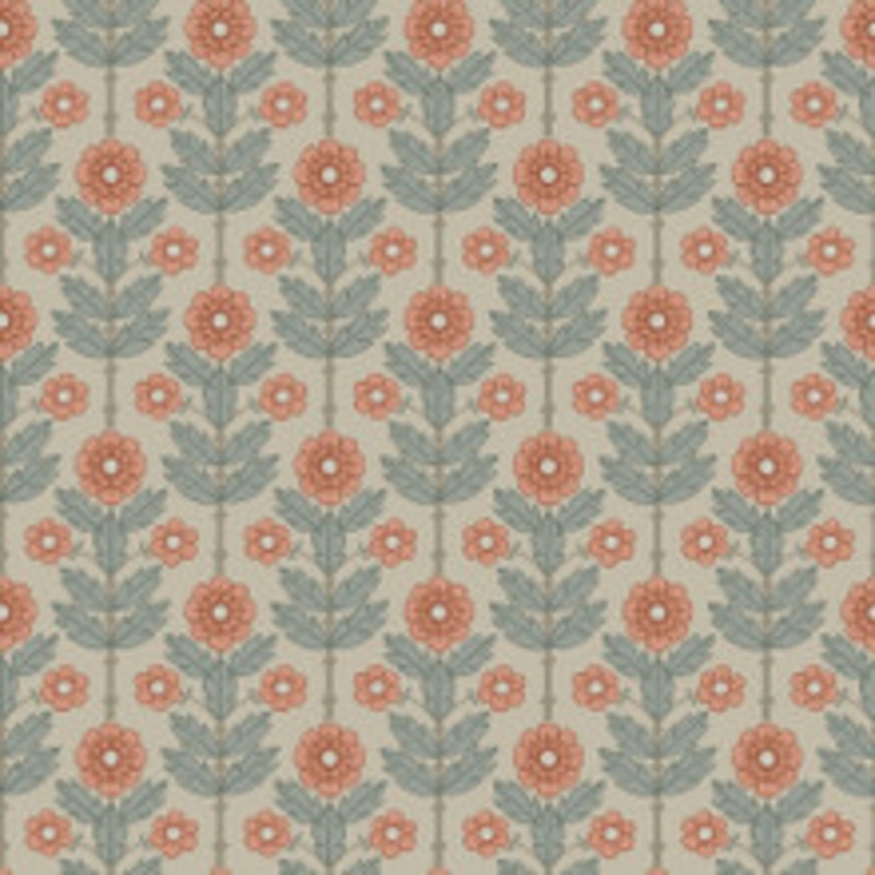 A-Street Prints Aya Beige Floral Wallpaper