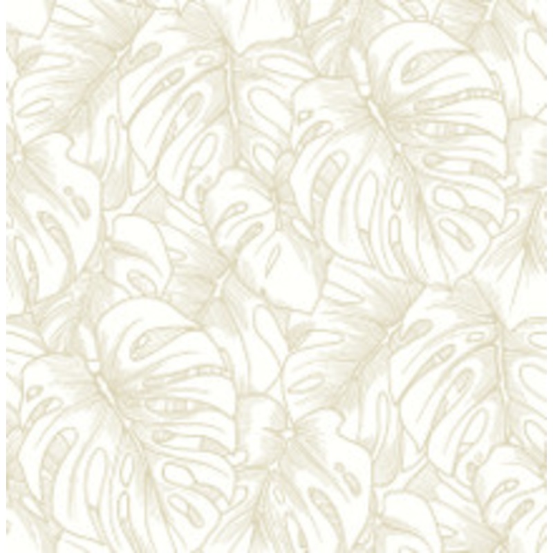 A-Street Prints Balboa Gold Botanical Wallpaper