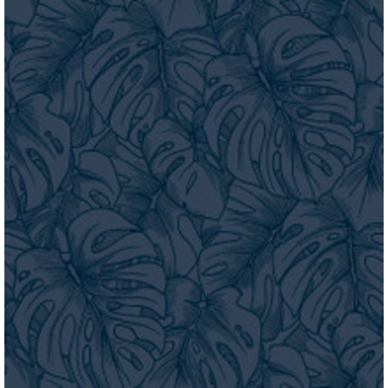 A-Street Prints Balboa Indigo Botanical Wallpaper