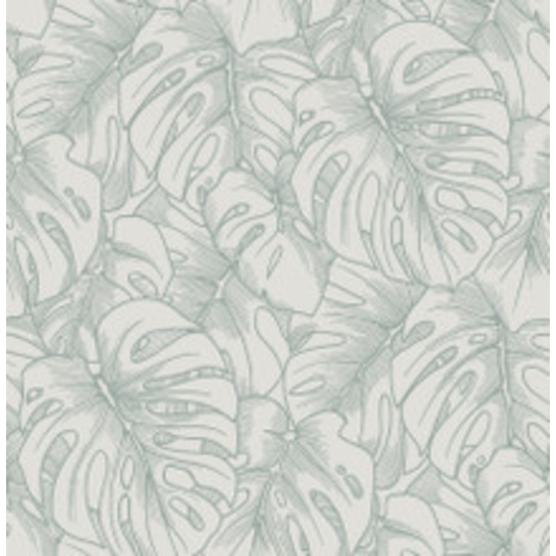 A-Street Prints Balboa Olive Botanical Wallpaper