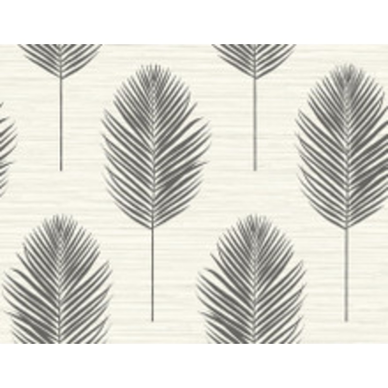 A-Street Prints Bali Black Fern Wallpaper