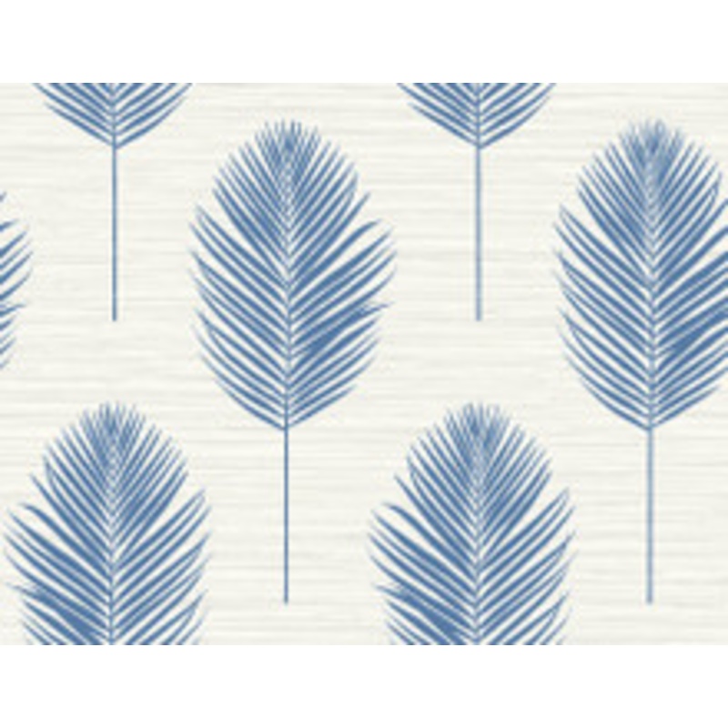A-Street Prints Bali Blue Fern Wallpaper