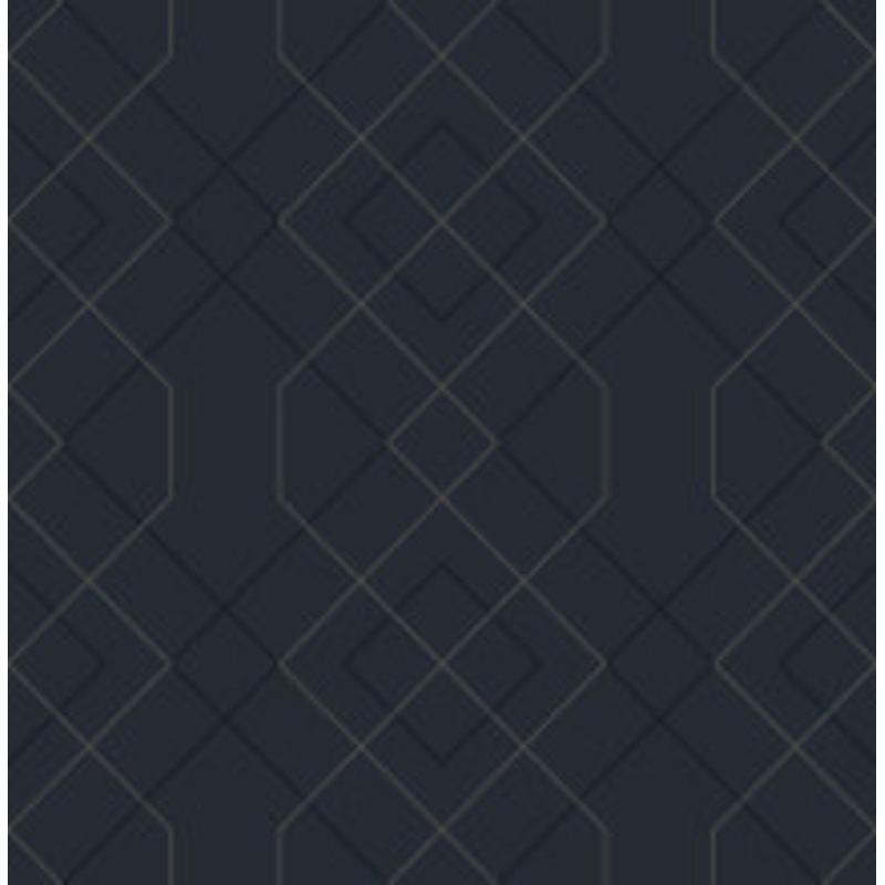 A-Street Prints Ballard Indigo Geometric Wallpaper