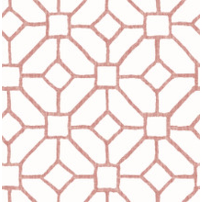 A-Street Prints Addis Coral Trellis Wallpaper