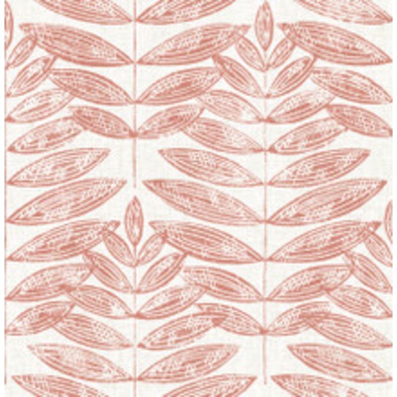 A-Street Prints Akira Coral Leaf Wallpaper