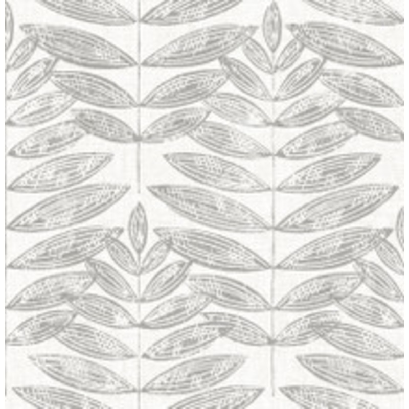 A-Street Prints Akira Dove Leaf Wallpaper