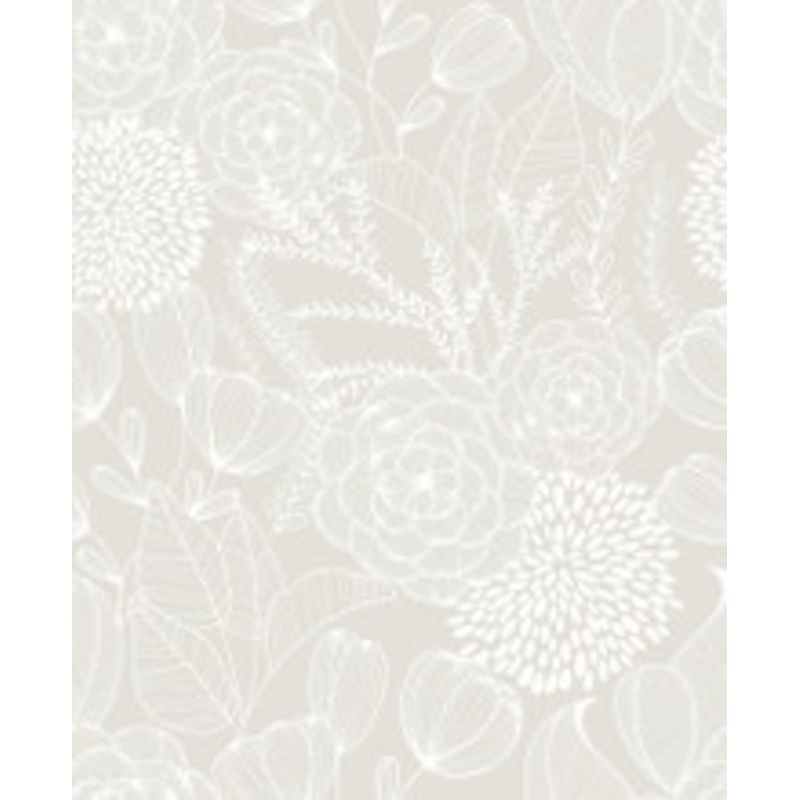 A-Street Prints Alannah Bone Bone Botanical Wallpaper