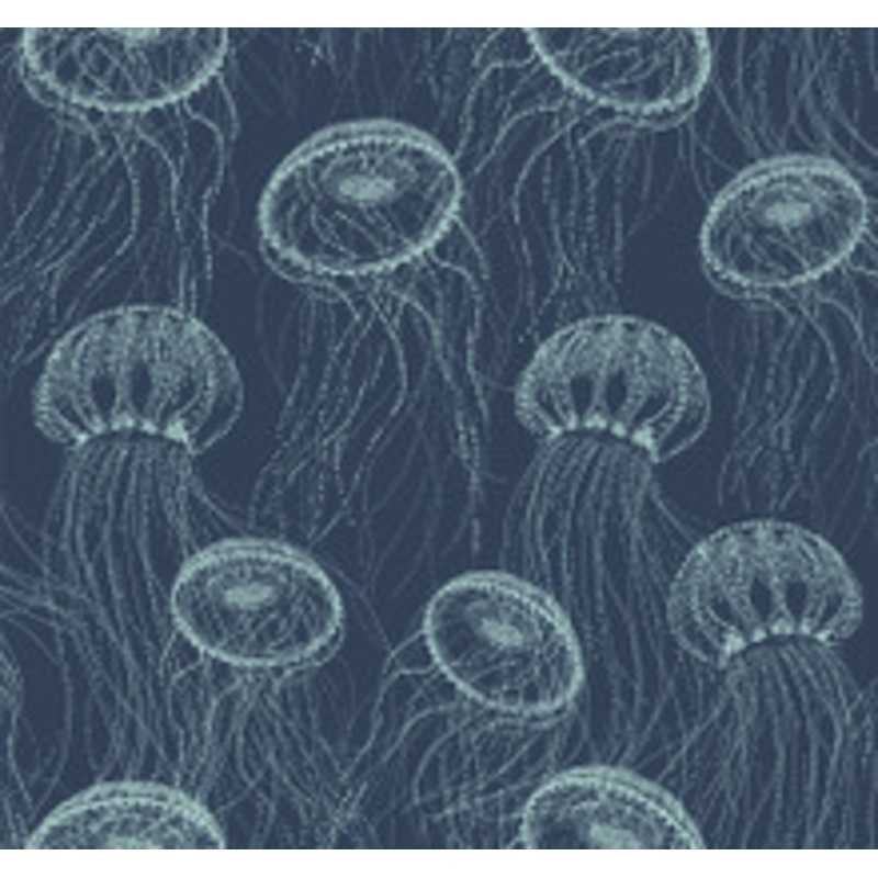 York Wallcoverings Atolla Blue Wallpaper