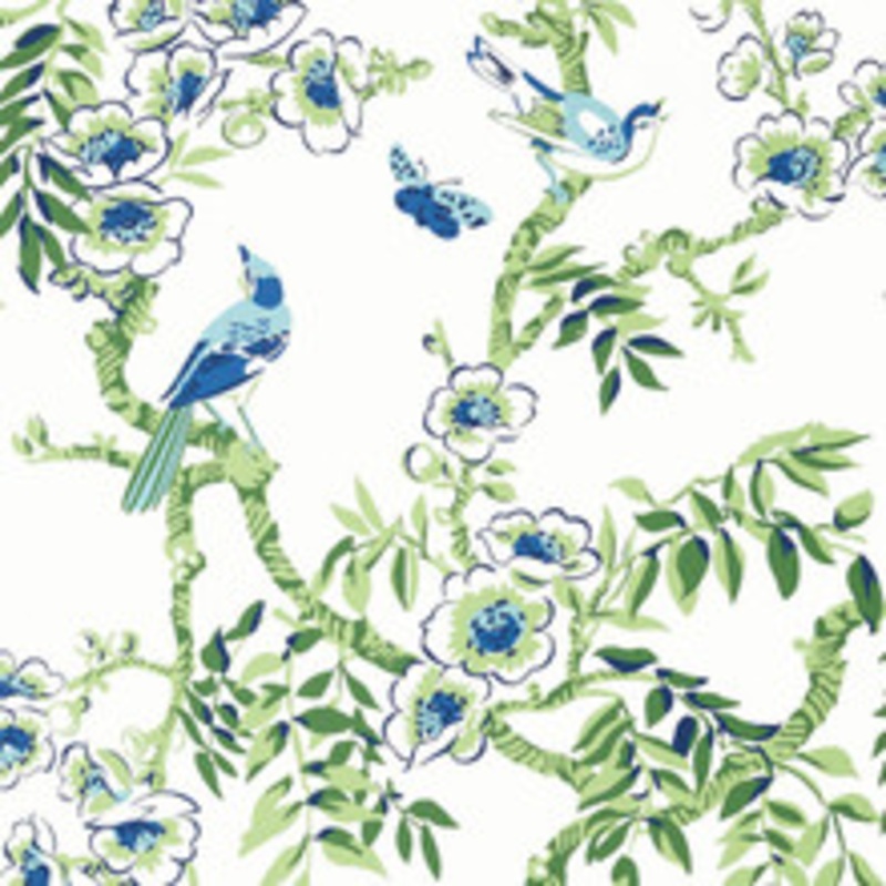 Thibaut Wallpaper Yukio Blue and Green T20842