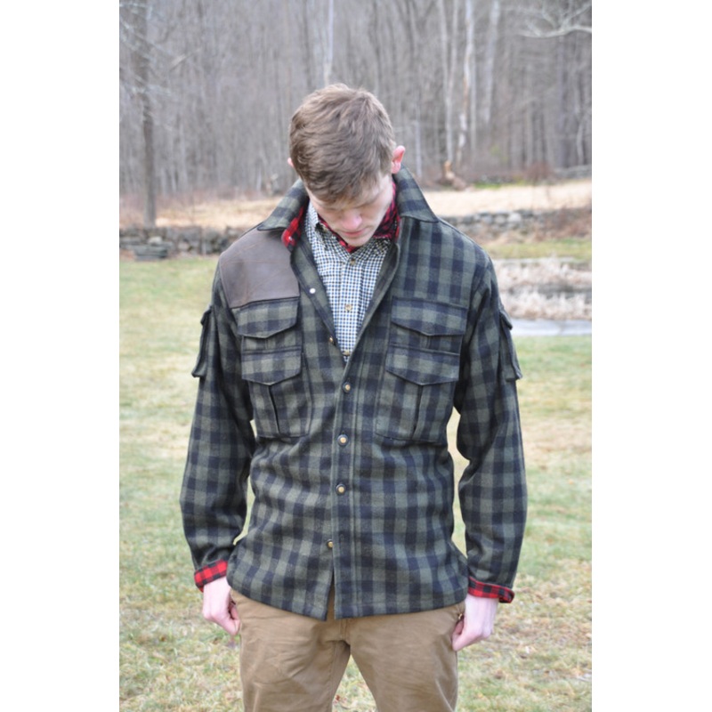 Ghillies Jacket - Wool - Green & Black Rob Roy Hunting Tartan