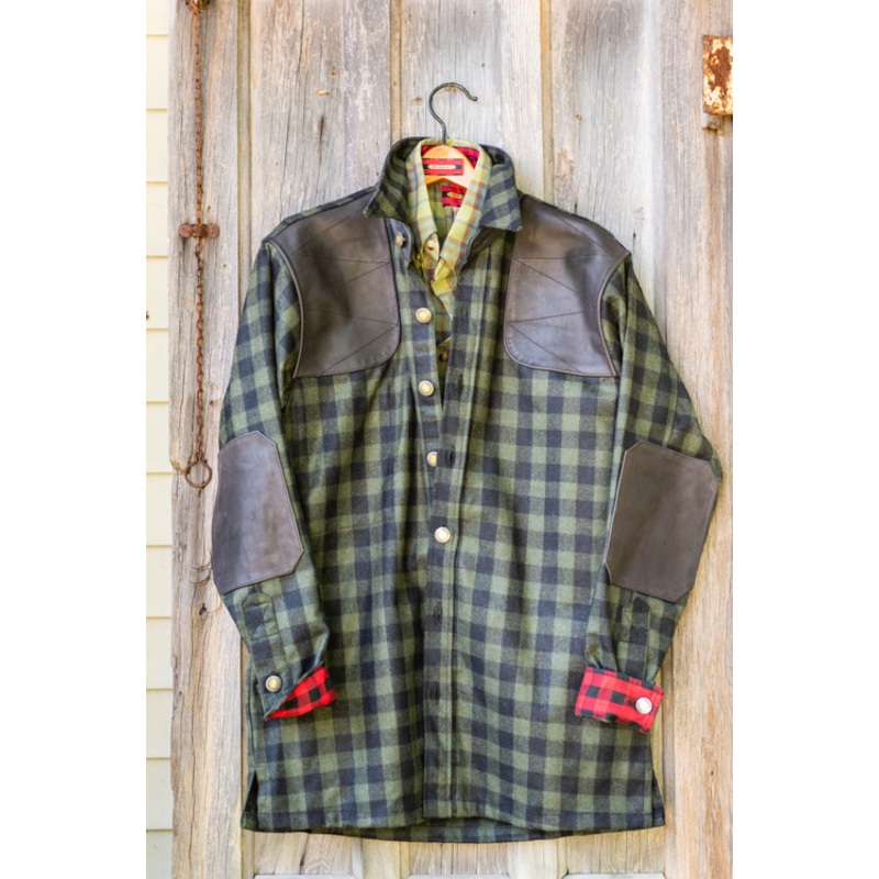 Grand Uplander Wool JacShirt - Green & Black Rob Roy Hunting Tartan