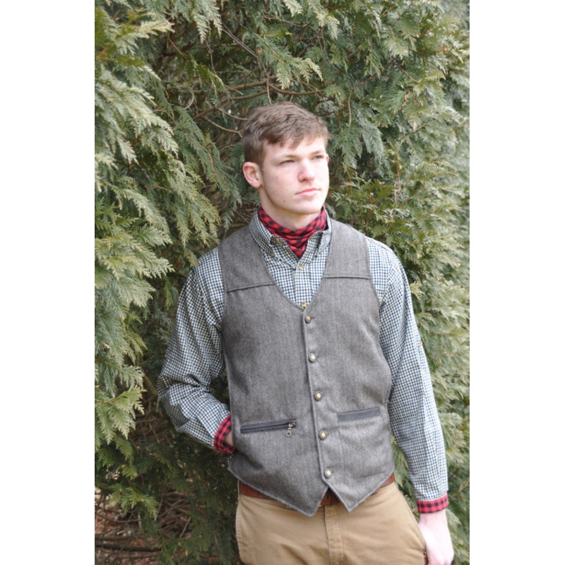 Litchfield Vest - Harris Grey Tweed