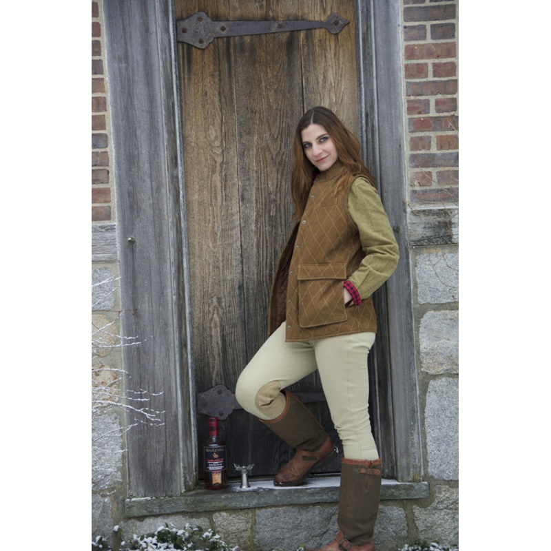 Women's Exventurer Nubuck Buffalo Vest - Brown