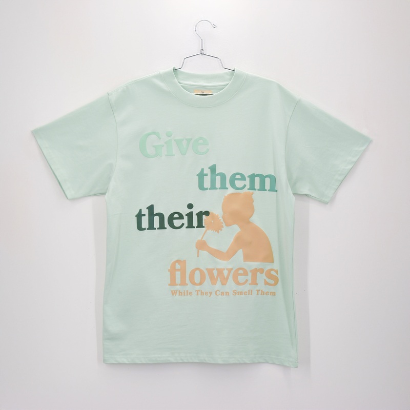 GIVE THEM THEIR FLOWERS TEE SAGE