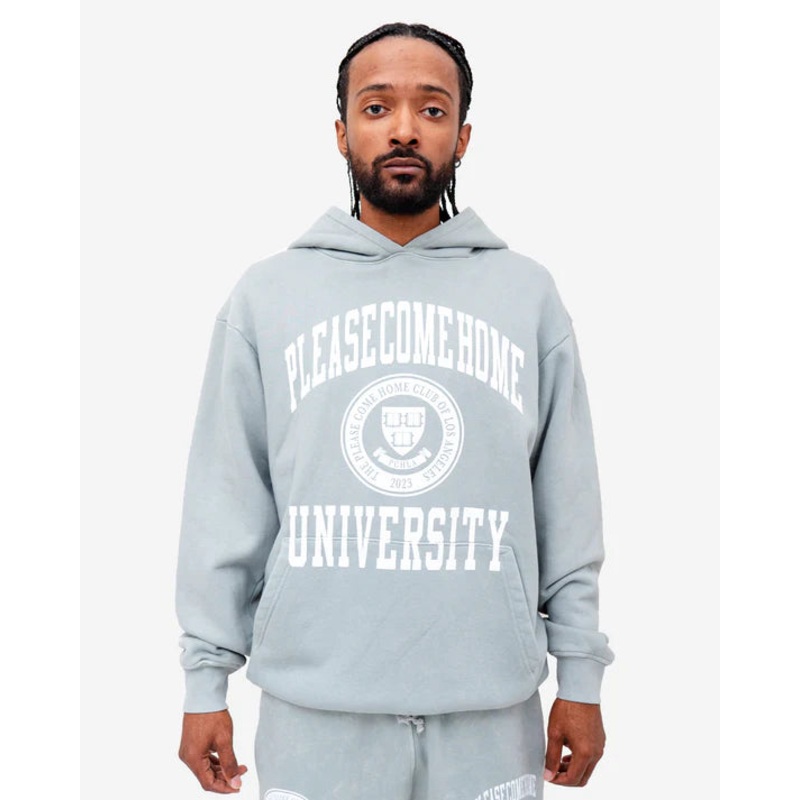 UNIVERSITY HOODIE CONCRETE