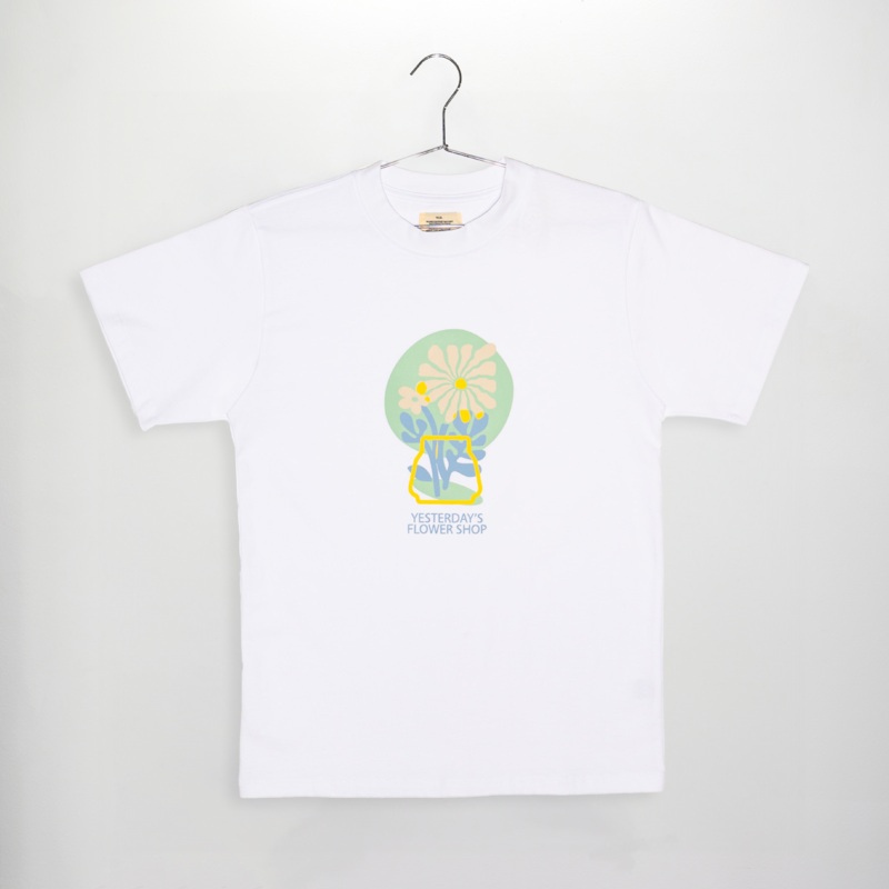FLOWER PATCH TEE WHITE