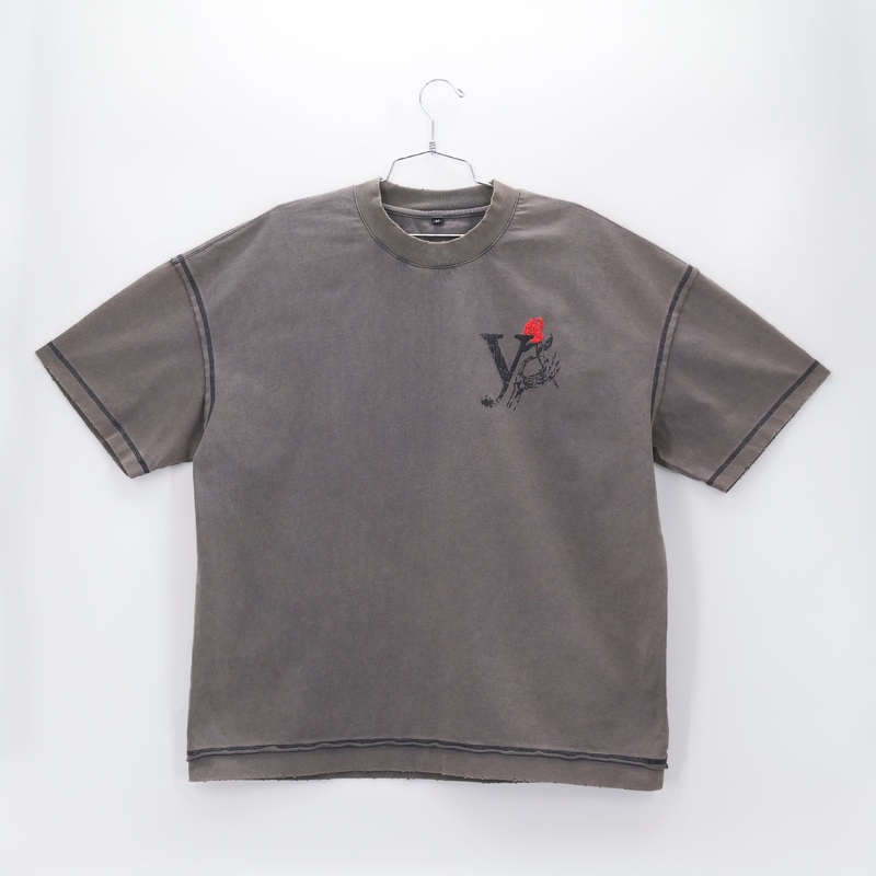 FRESH POSSIBILITY INSIDE OUT TEE PEWTER