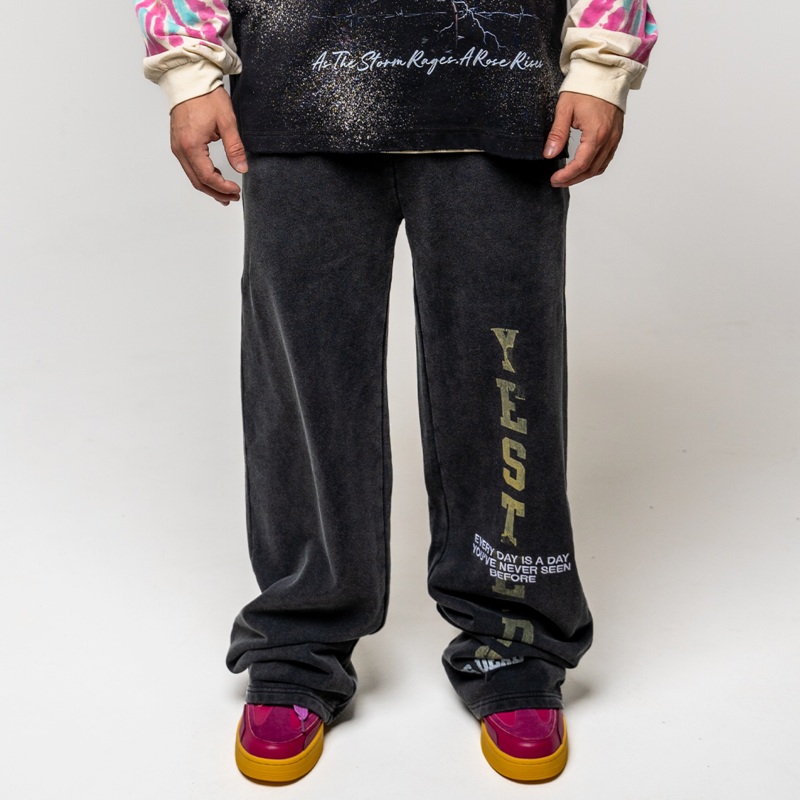 GARMENT RESEARCH SWEATPANTS WASHED BLACK