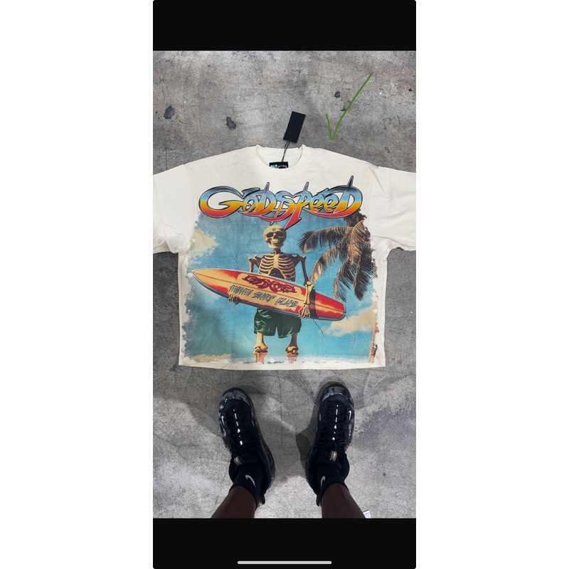 Skull Surfer Tee (White)