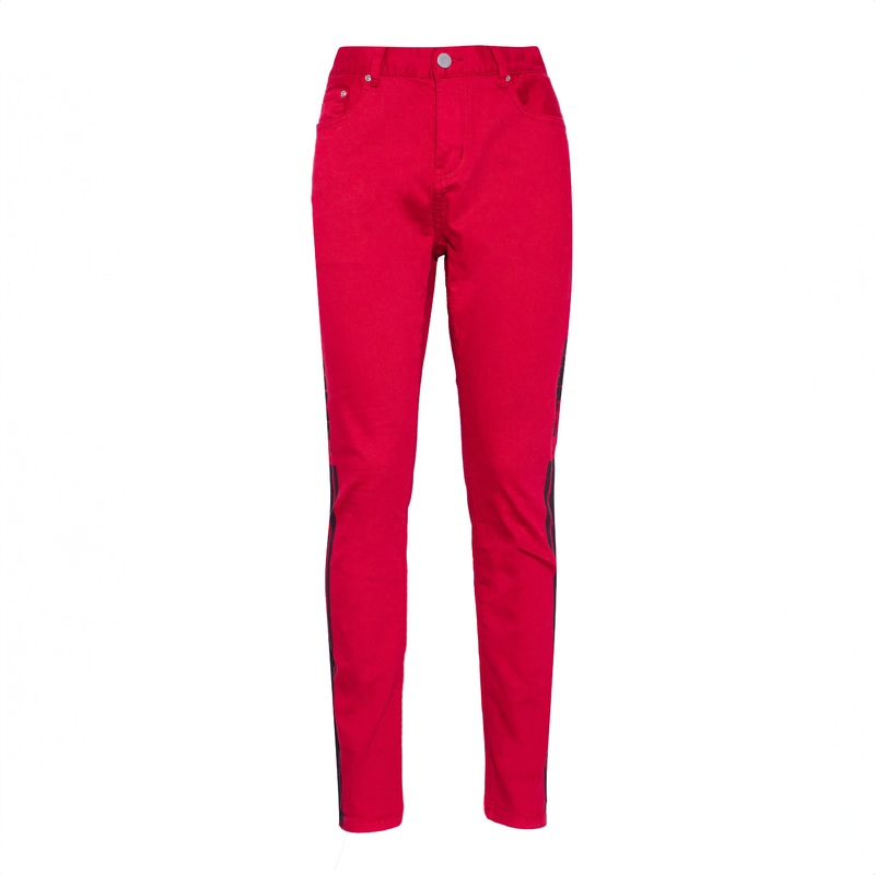Striped Logo Denim Red/Black
