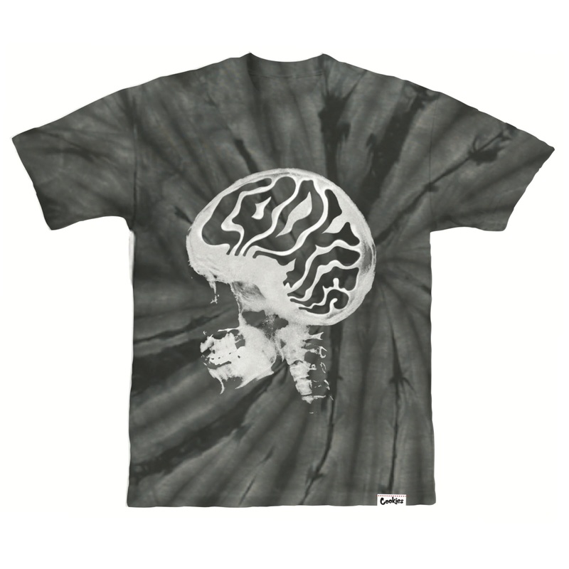 BRAINIAC TIE DYE TEE BLACK