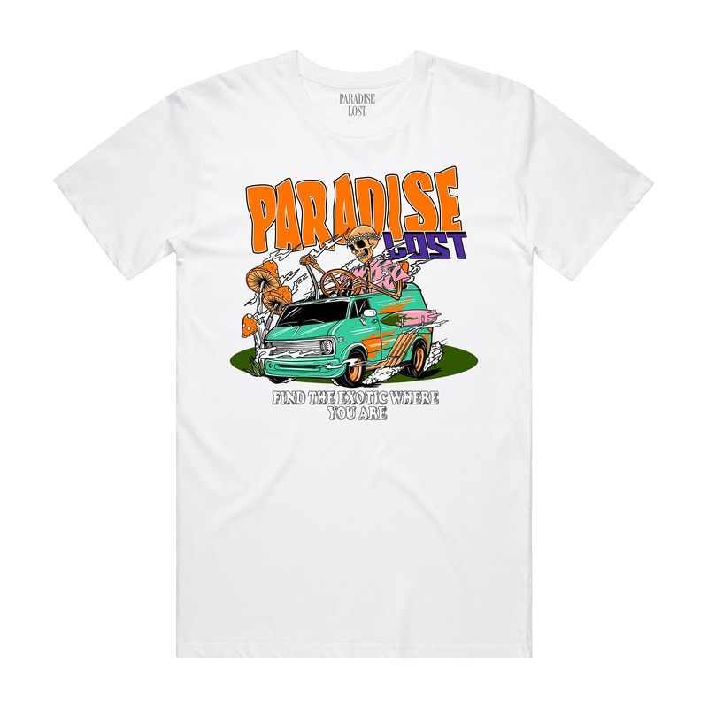 IN ROUTE TEE WHITE