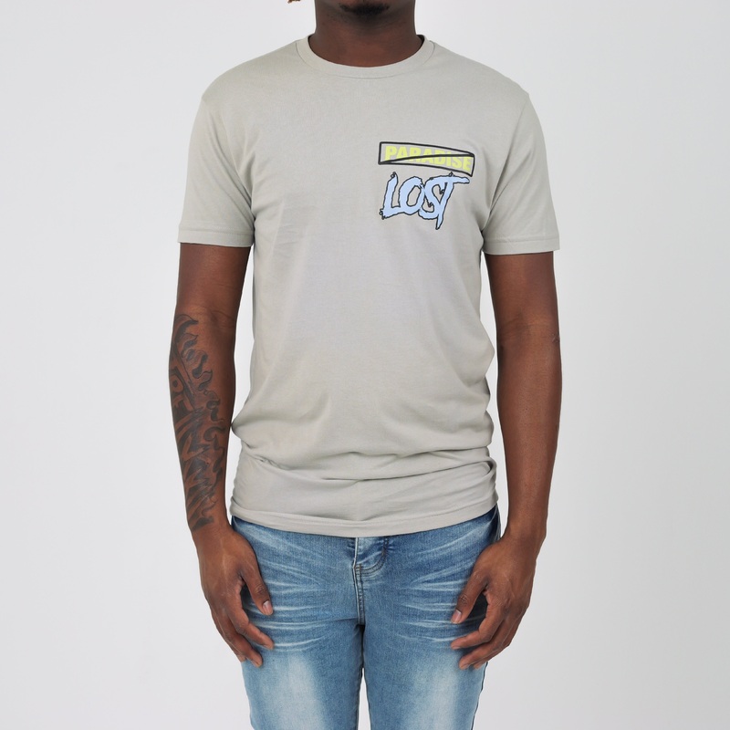 BLUE PRINT MOVES TEE LIGHT GREY